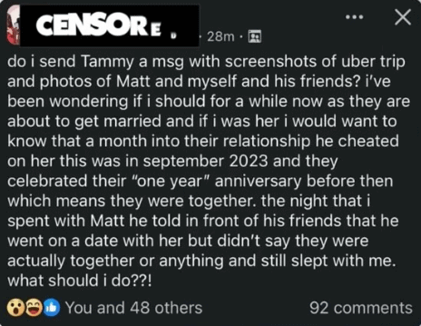 matt zukowski cheating
